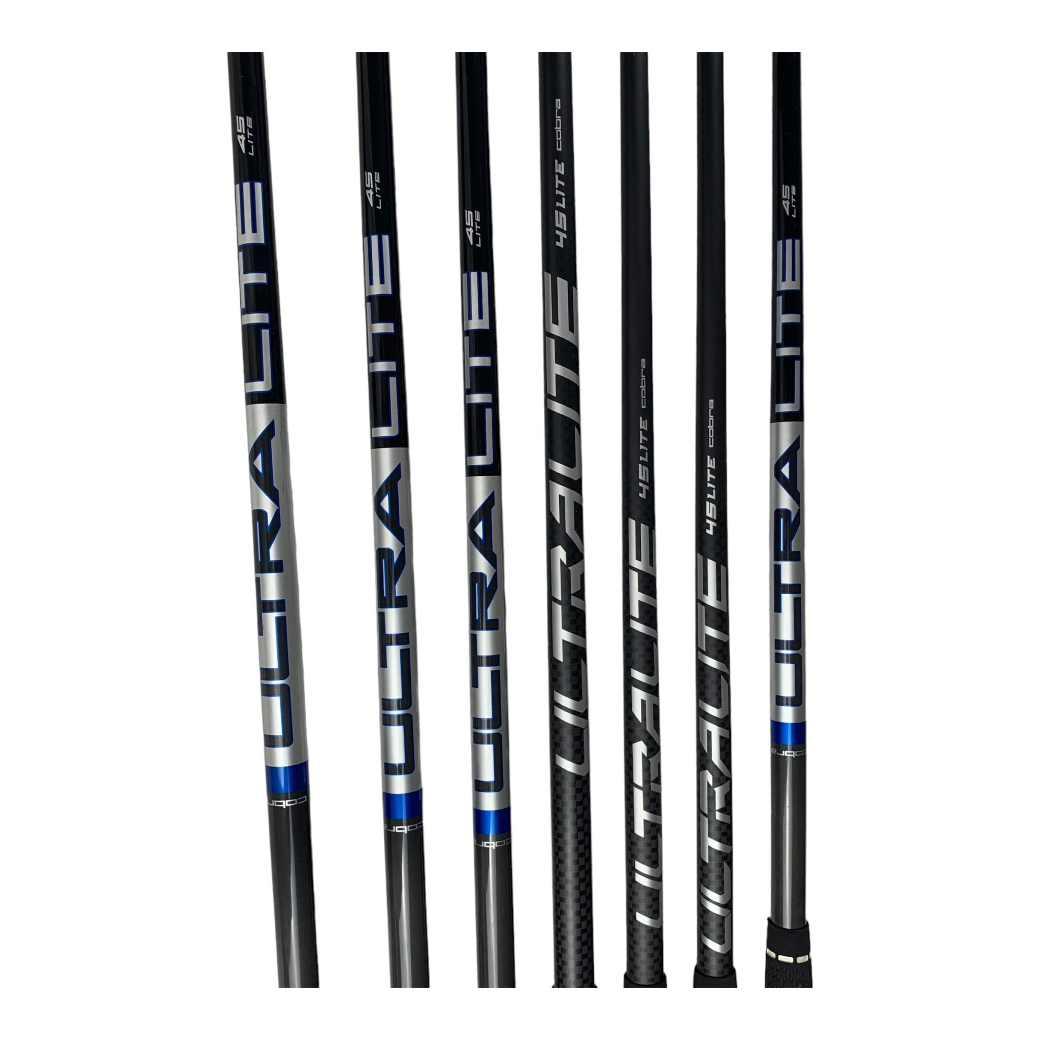 Cobra T Rail jernsæt / Flex A (Senior) / 4H+5-PW / Grafit / Længde +0,25"