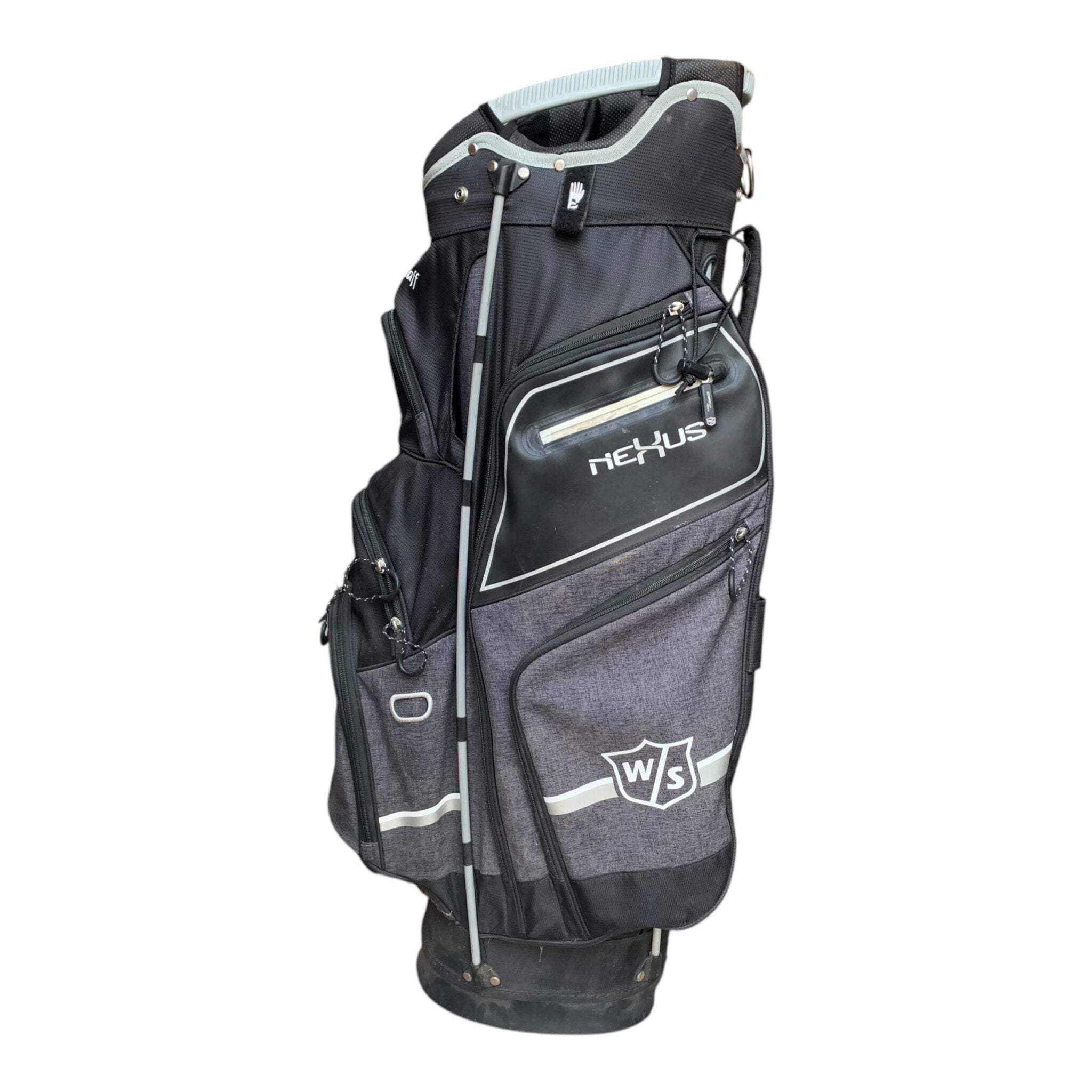 Wilson Staff Nexus Cartbag - Black/Grey / 14-Way / W. Raincover