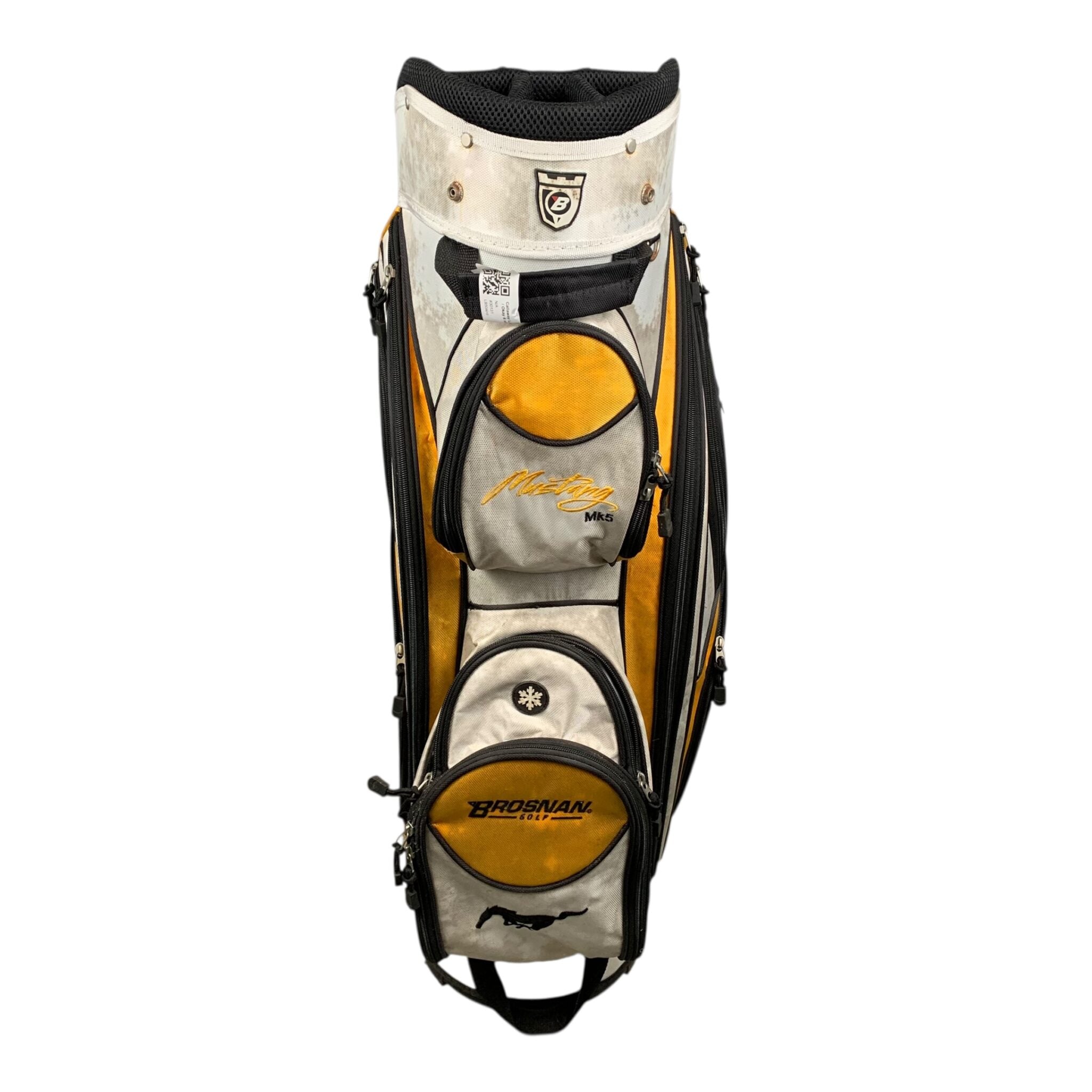 Brosnan Cartbag / White/Yellow/Black / 14 Rum