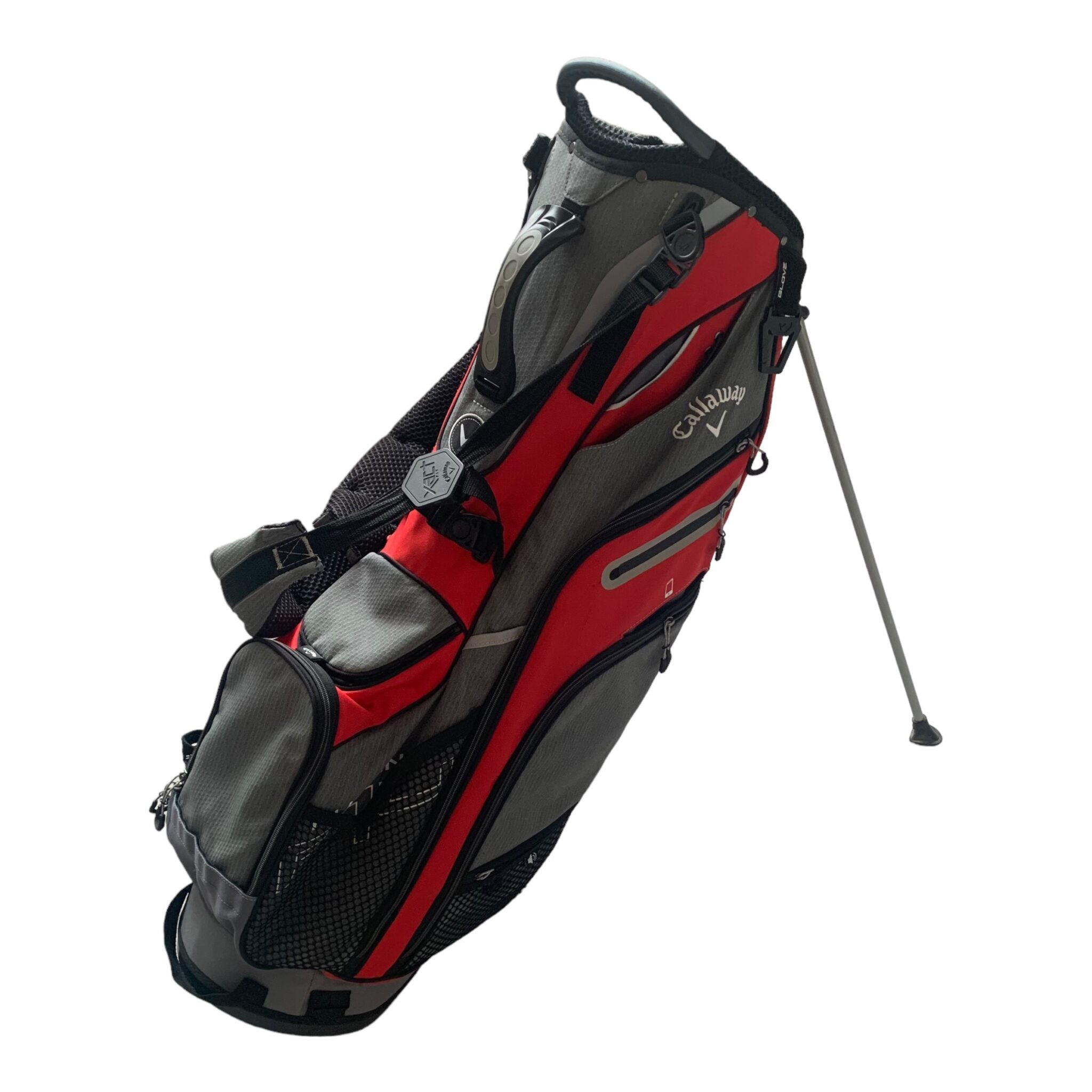 Callaway Fusion F14 standbag - Rød/Grå  // 14 rum