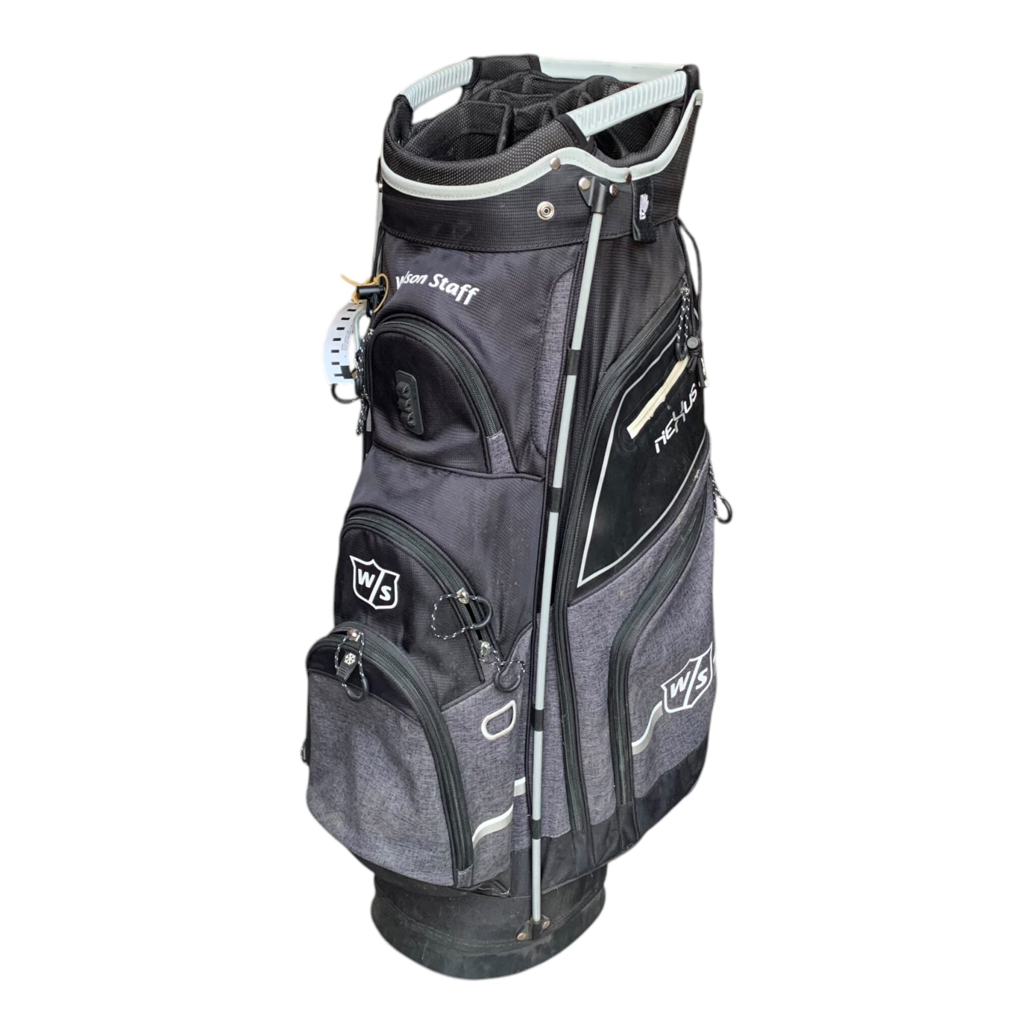 Wilson Staff Nexus Cartbag - Black/Grey / 14-Way / W. Raincover