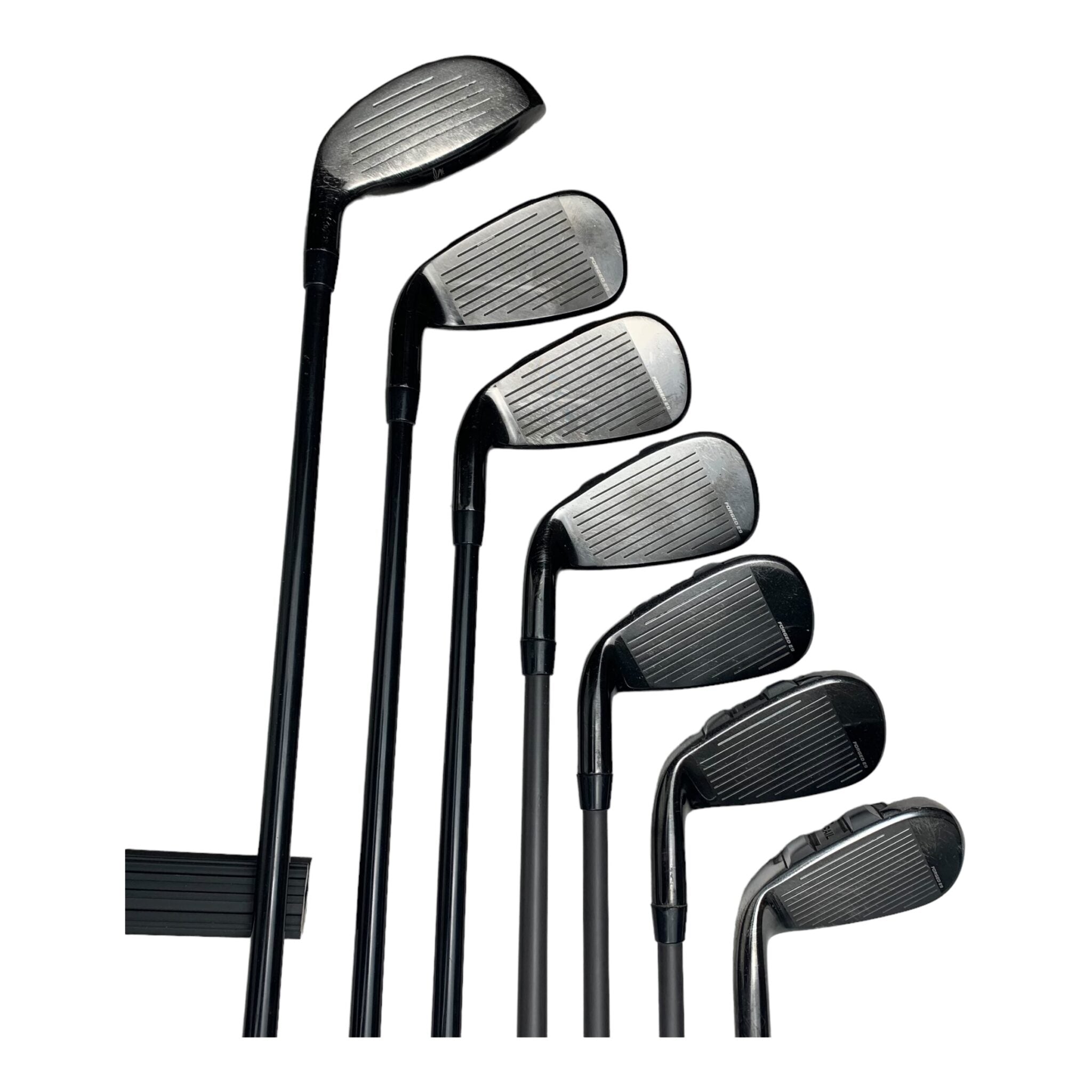 Cobra T Rail jernsæt / Flex A (Senior) / 4H+5-PW / Grafit / Længde +0,25"