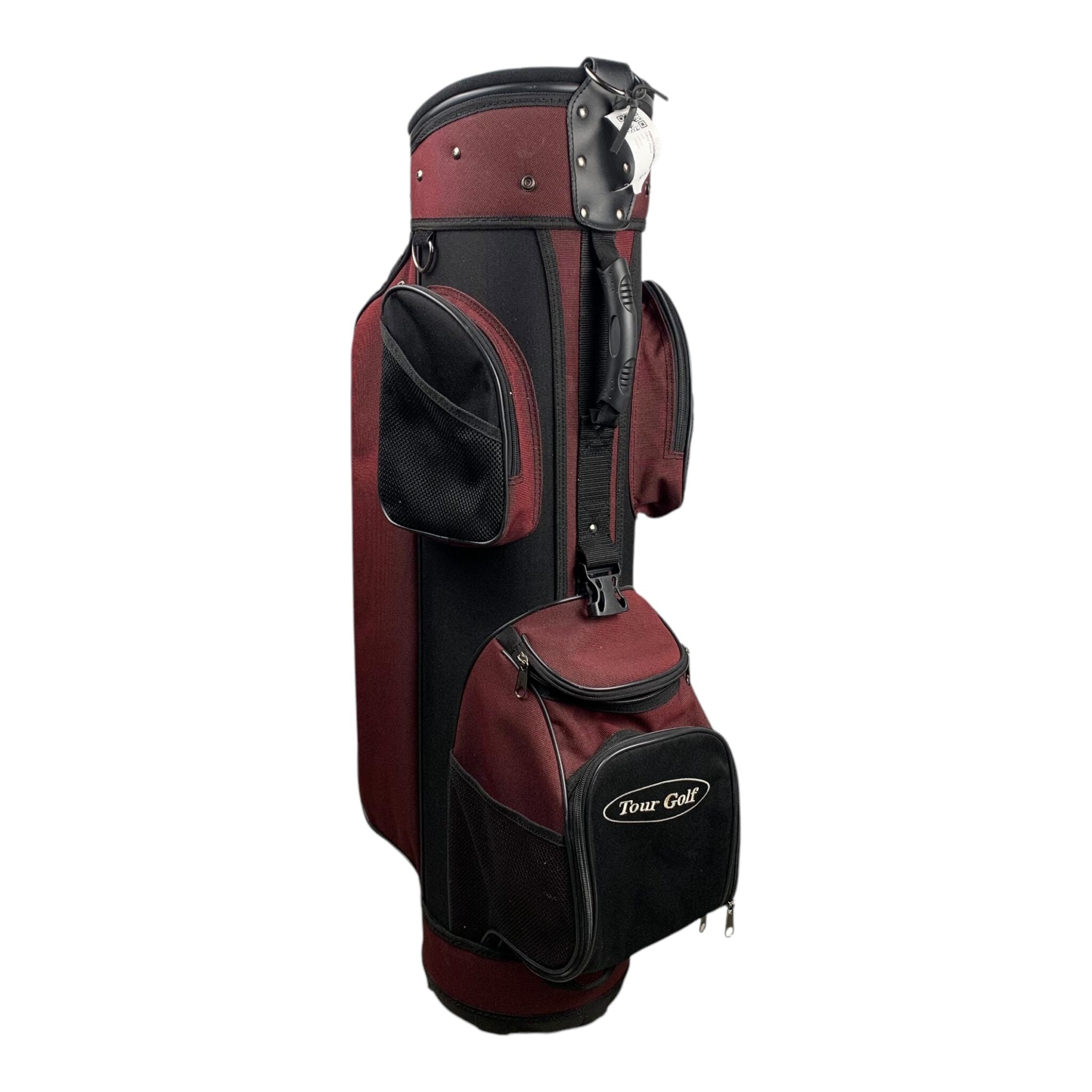 Tour Golf Cartbag / Maroon/Black / 6 Rum