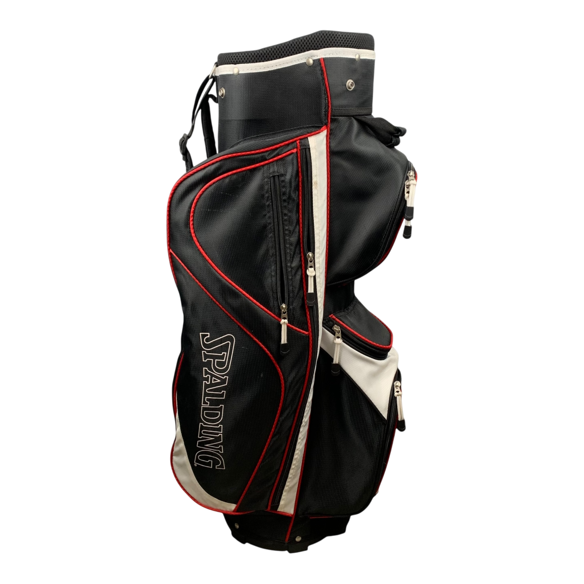 Spalding Cart Bag / 14-Way / Black galleri billede 2 - brugt golf udstyr i god stand