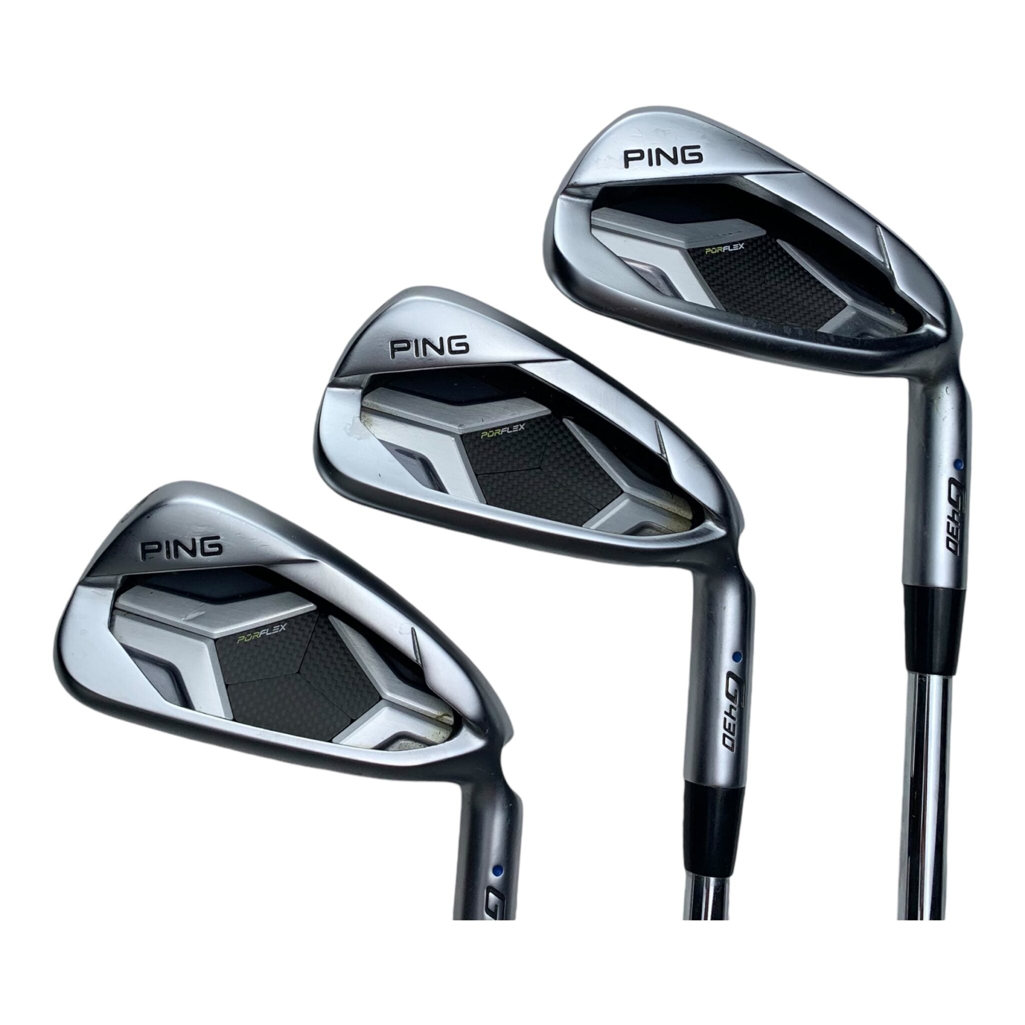 Ping G430 Jernsæt / Flex Stiff / Stål / 6-PW+45' / Lie = Blue Dot