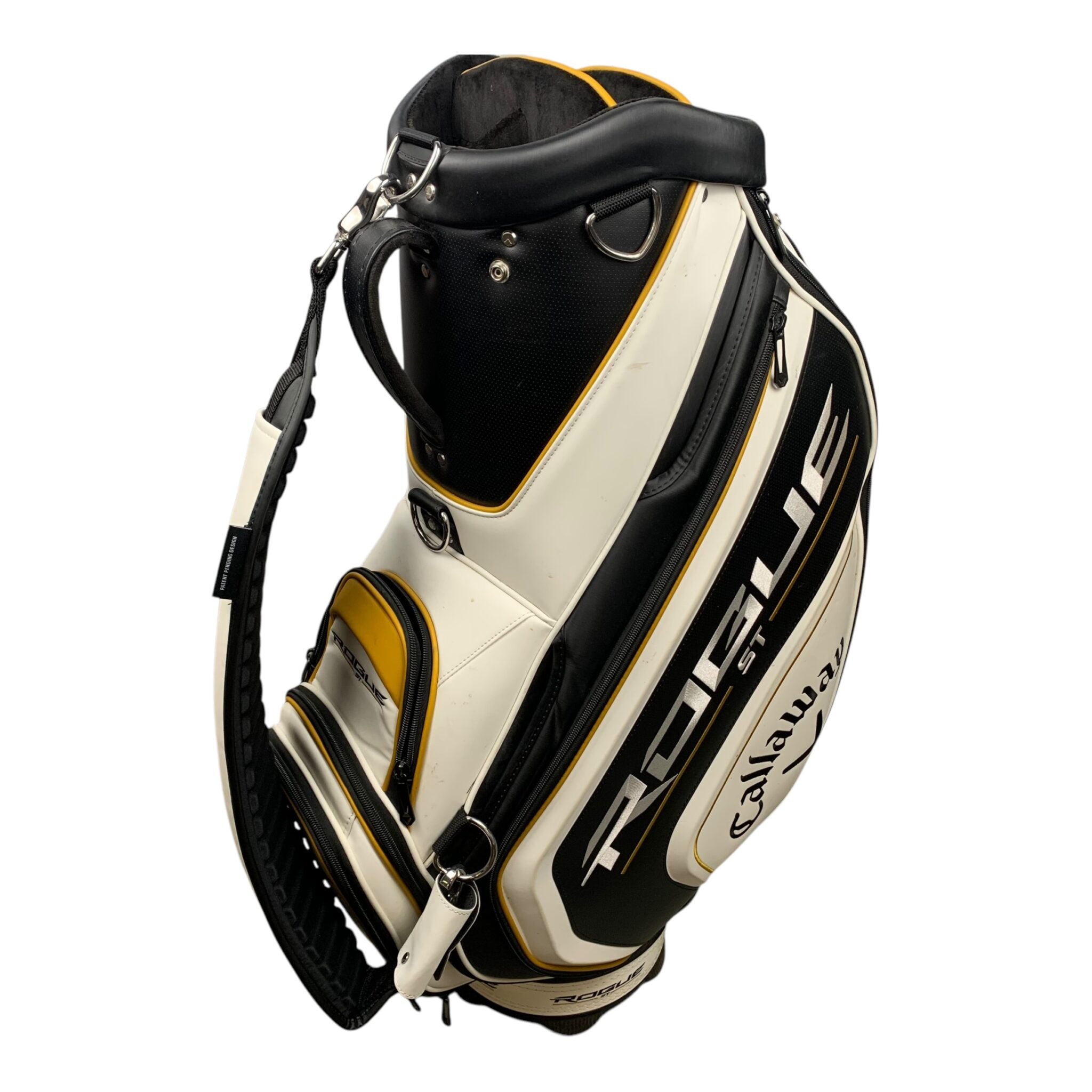 Callaway Rogue ST Staffbag / White/Gold/Black / 6 Rum