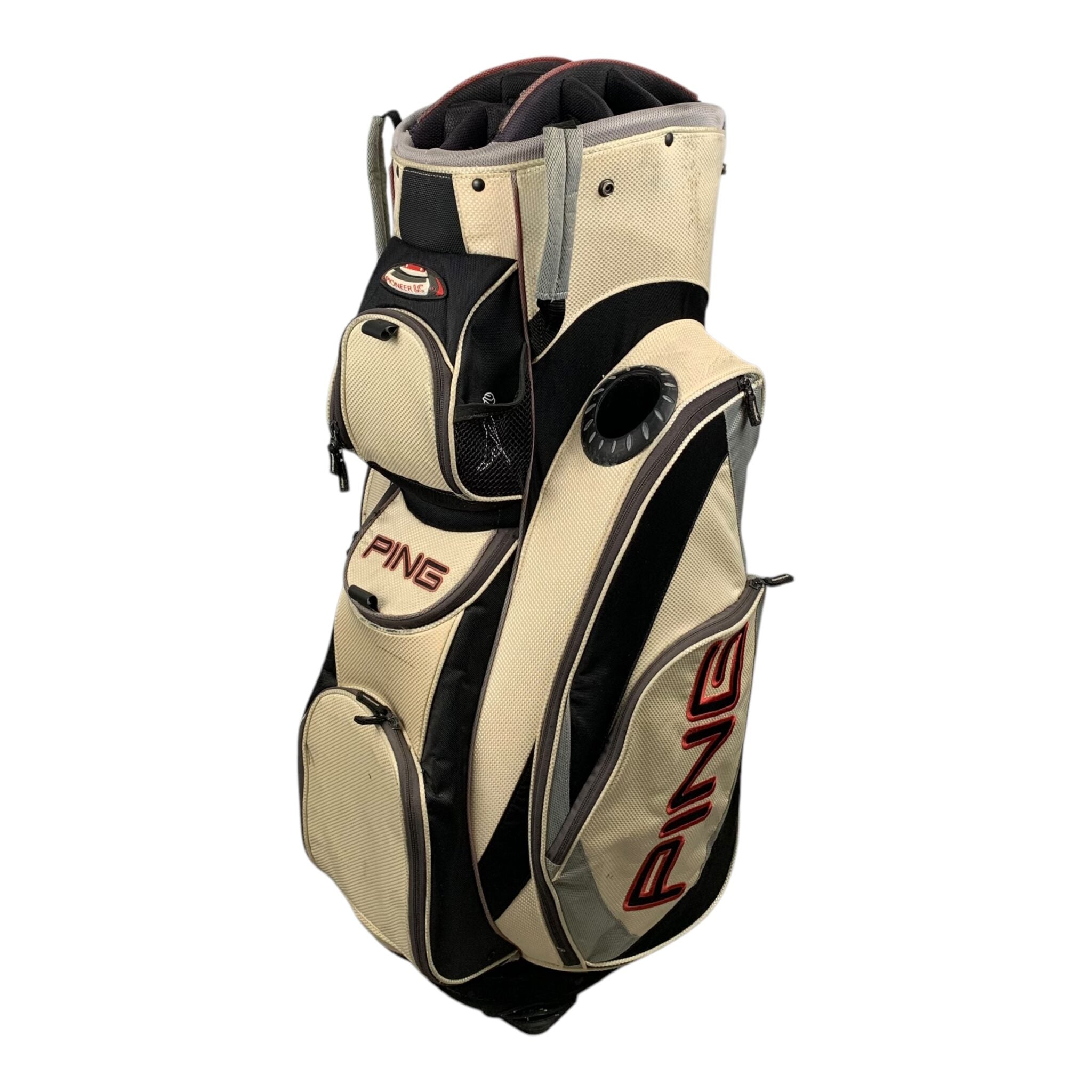 Ping Pioneer LC CartBag / White/Black / 14 Rum