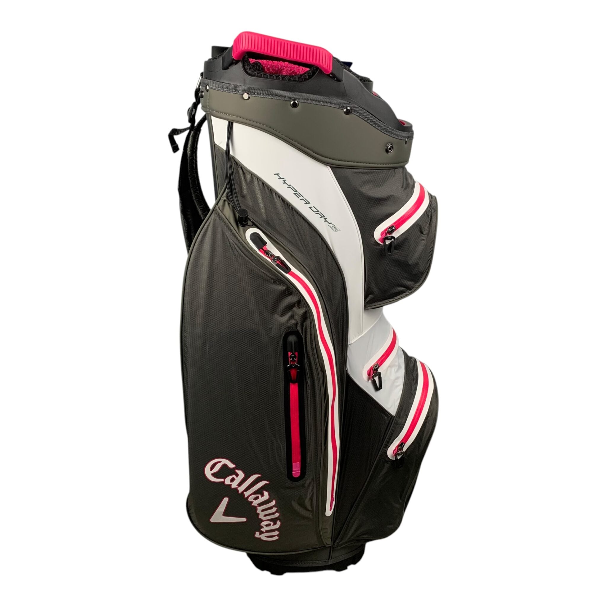 Callaway HyperDry 15 Cartbag / Grey/White/Pink / 15 Rum