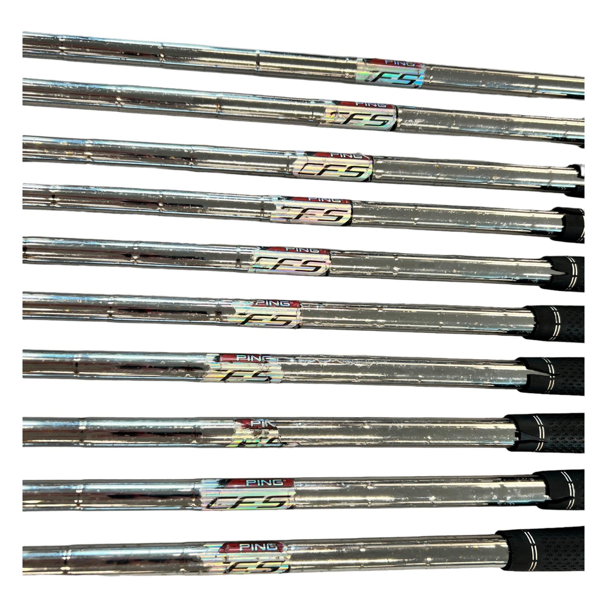 Ping i25 jernsæt / Flex Regular / 4-SW + U + L / Stål / Red Dot