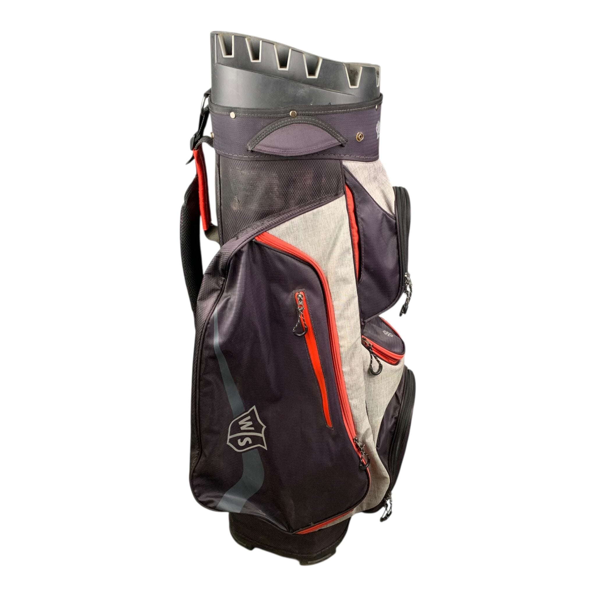 Wilson ILock Cartbag / Black/Grey/Red/ Divider-Top