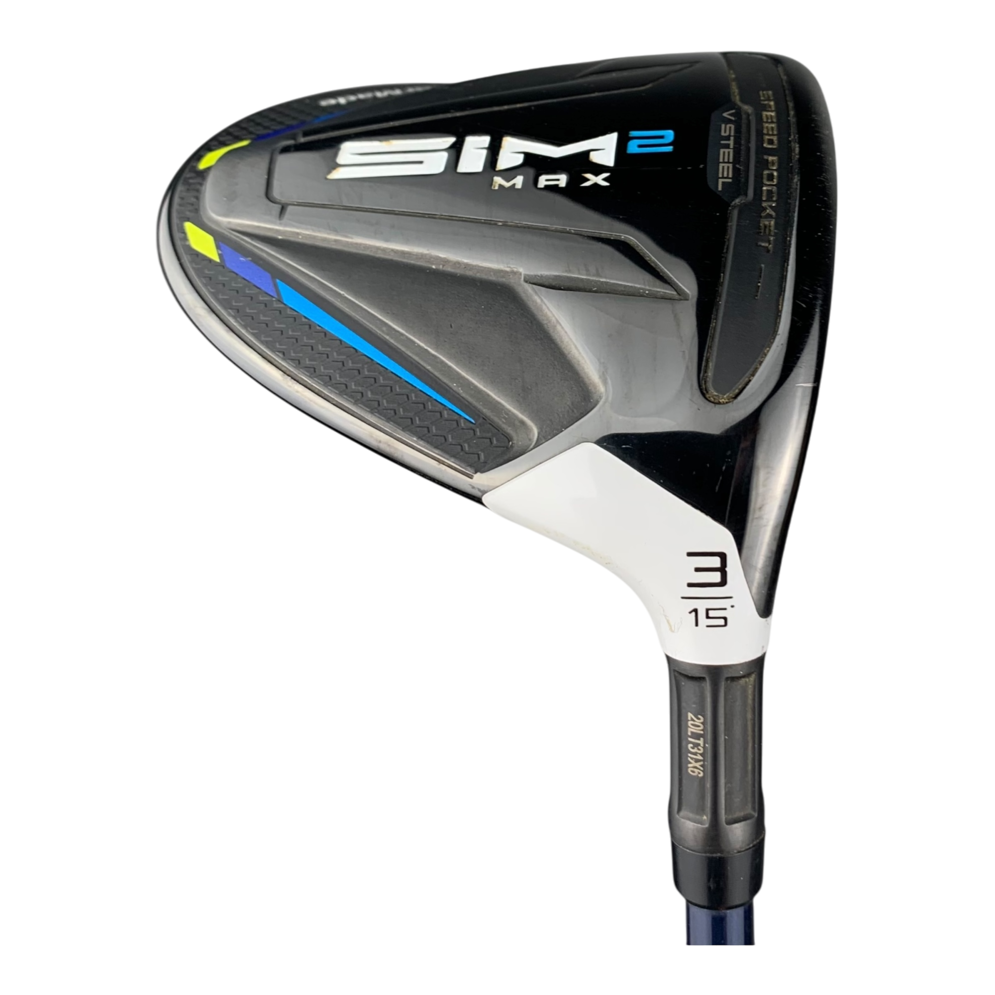 TaylorMade Sim 2 Max Fairway Wood / Flex Regular / Grafit / #3/15 galleri billede 2 - brugt golf udstyr i god stand