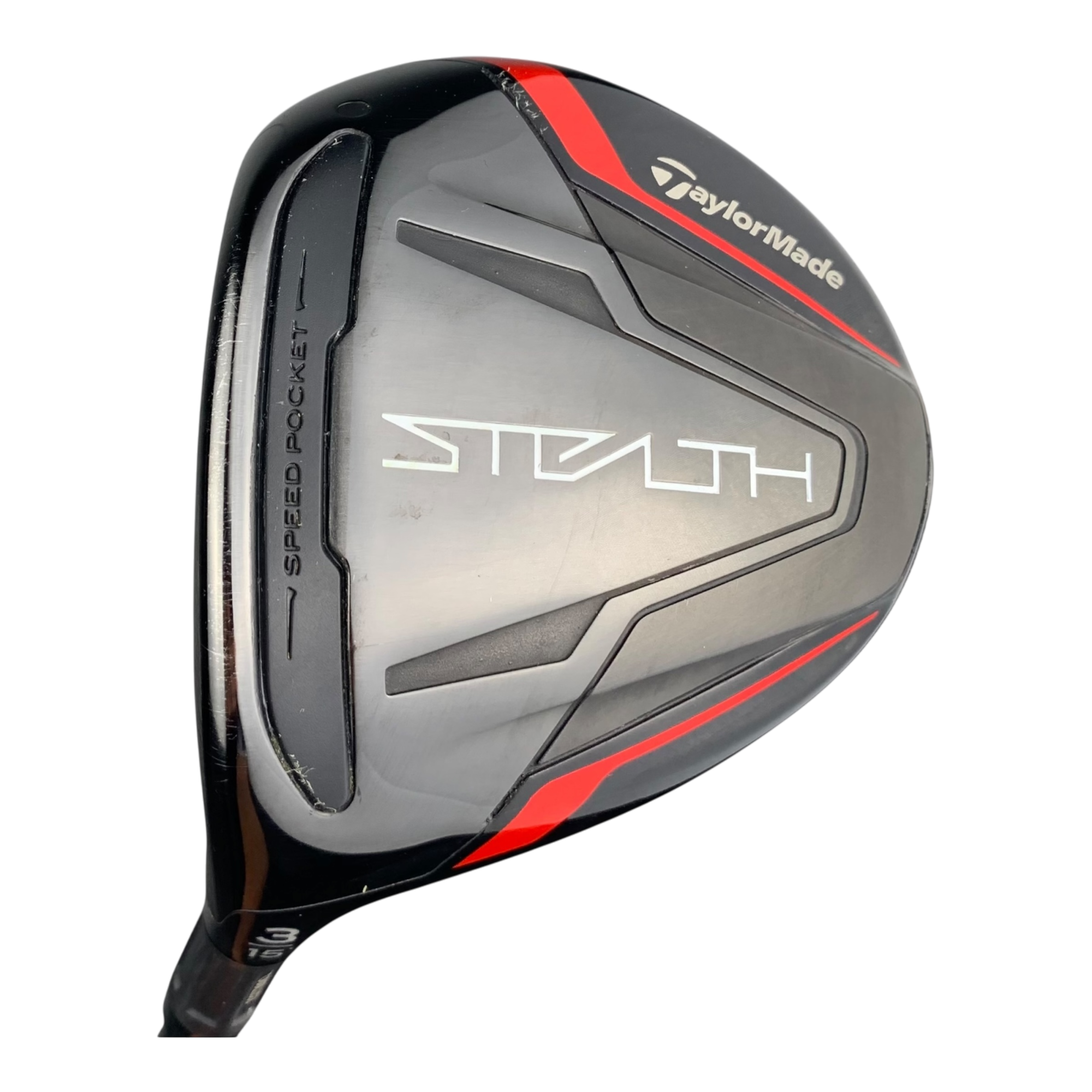 TaylorMade Stealth Fairway Wood / Flex Regular / Grafit / #3/15 Venstre hovedbillede - brugt golf udstyr i god stand