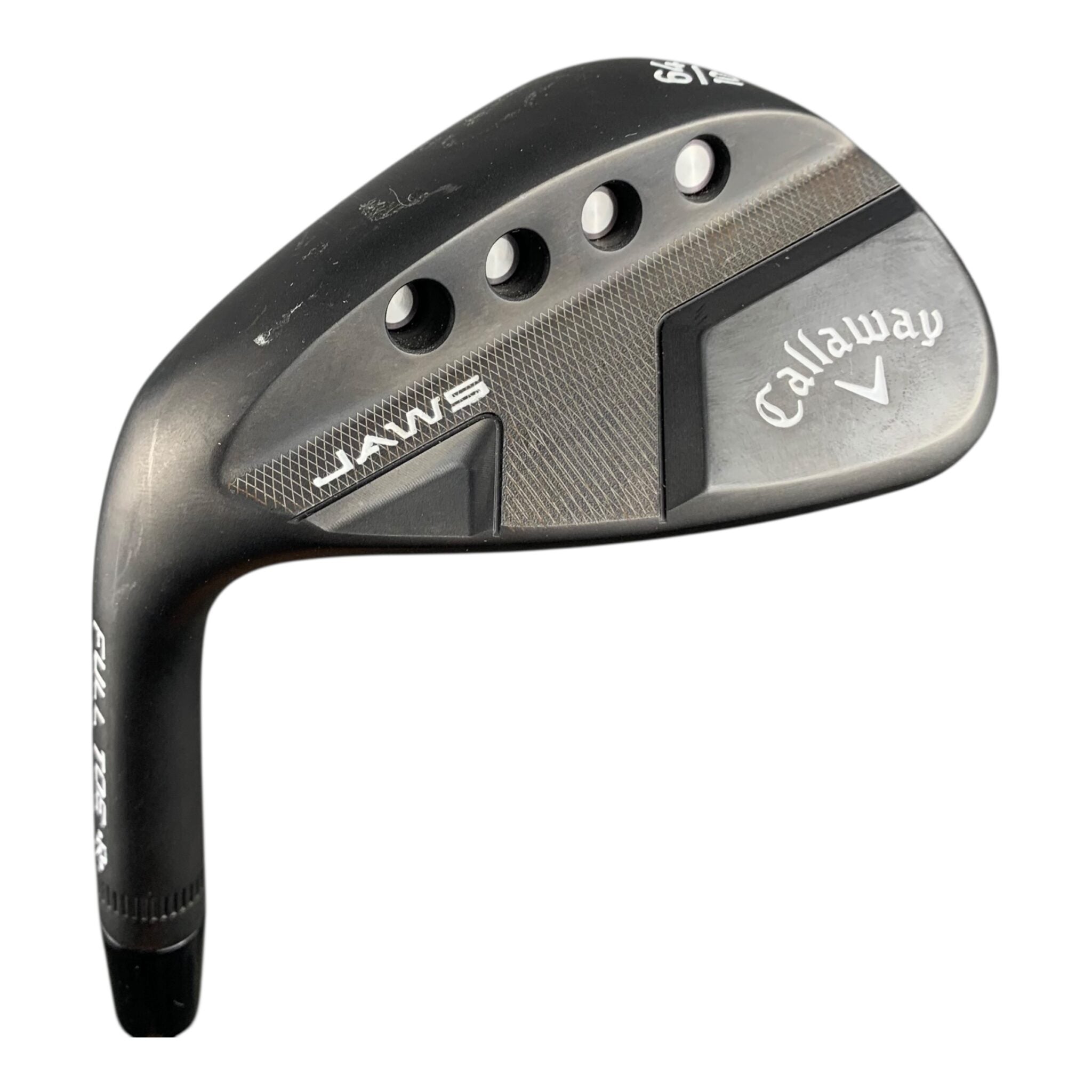 Venstre Callaway Jaws Full-Toe Black Wedge / Grafit / #64/10