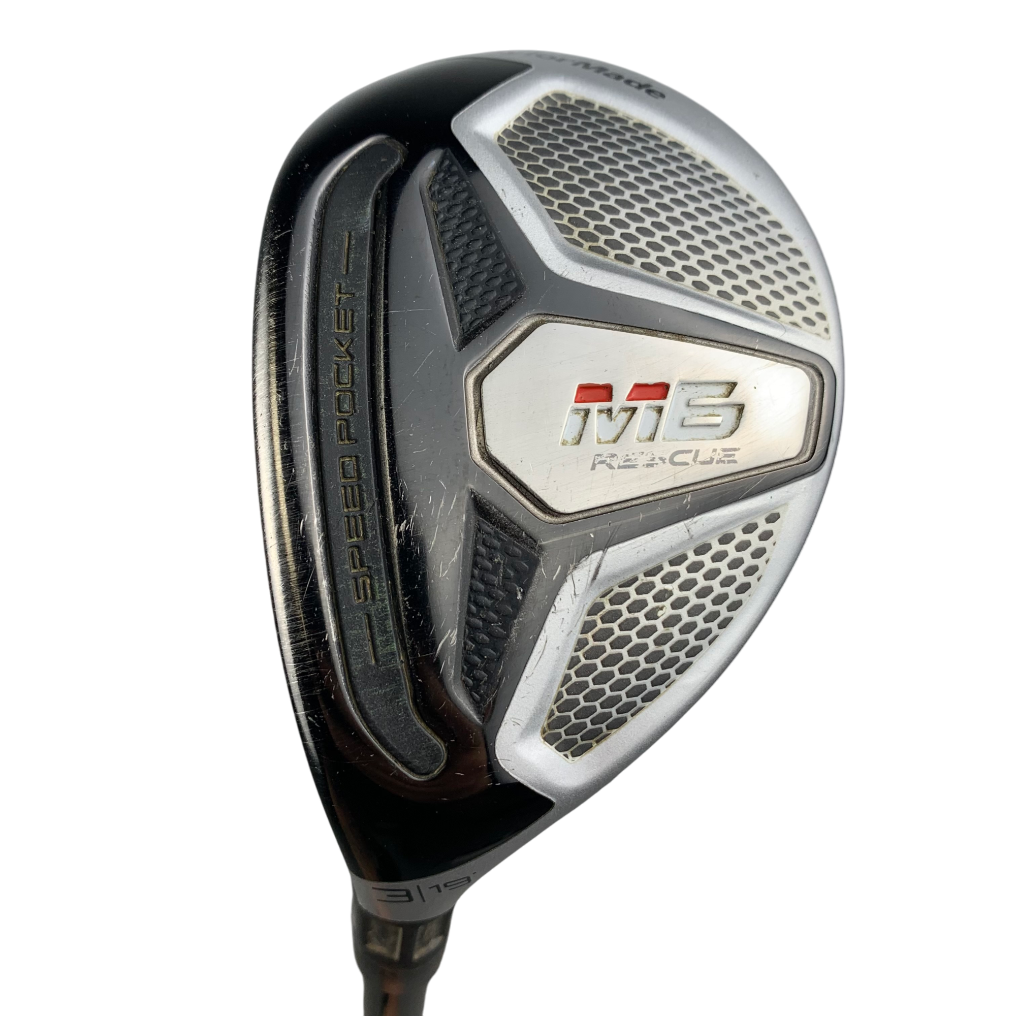 TaylorMade M6 Hybrid / Flex Regular / Grafit / #3/19 Venstre hovedbillede - brugt golf udstyr i god stand