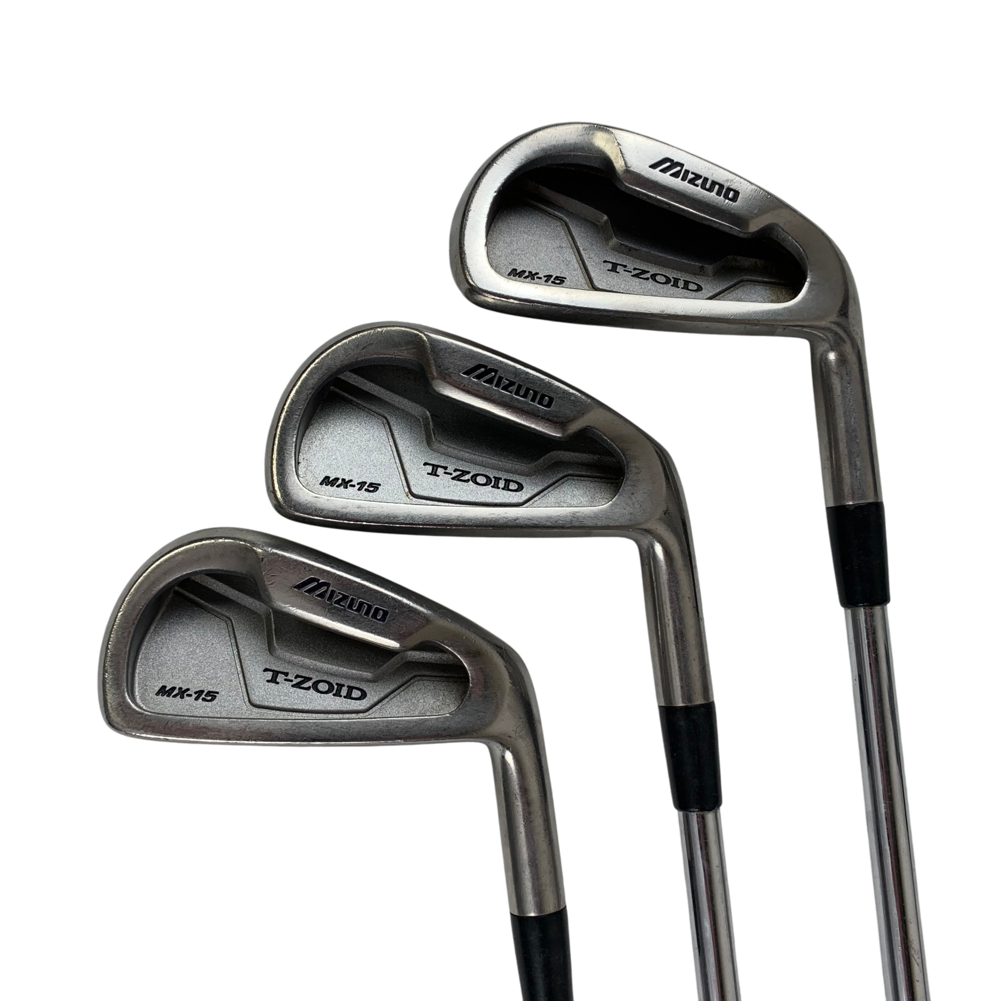 Mizuno T-Zoid MX-15 Jernsæt / Flex Stiff / 3-P (Obs - 9&7 jern) / Stål hovedbillede - brugt golf udstyr i god stand