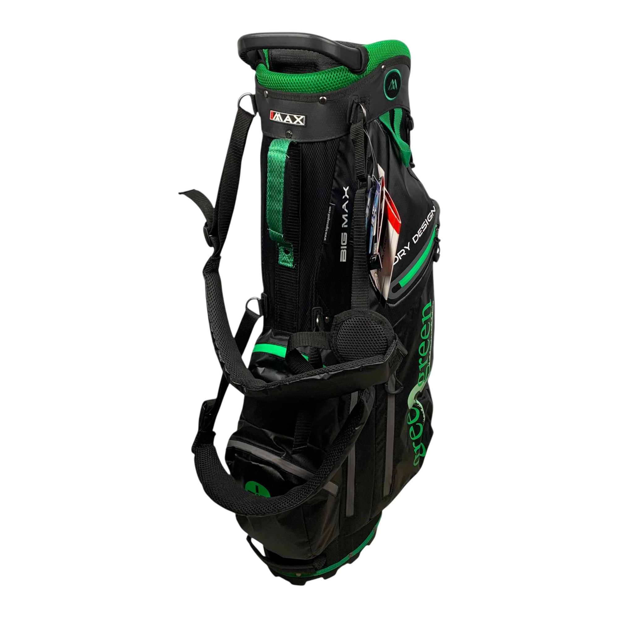 Big Max Green2Green Dry Design Stand Bag / 4-Way / Black hovedbillede - brugt golf udstyr i god stand