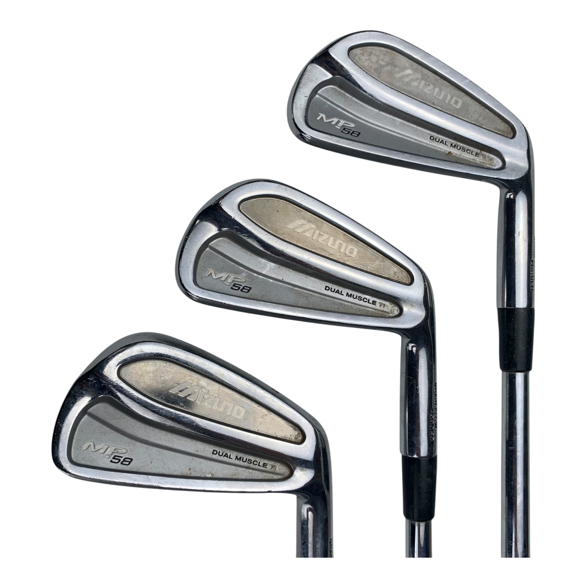 Mizuno MP-58 Jernsæt / Flex Regular / 4-PW / Stål hovedbillede - brugt golf udstyr i god stand