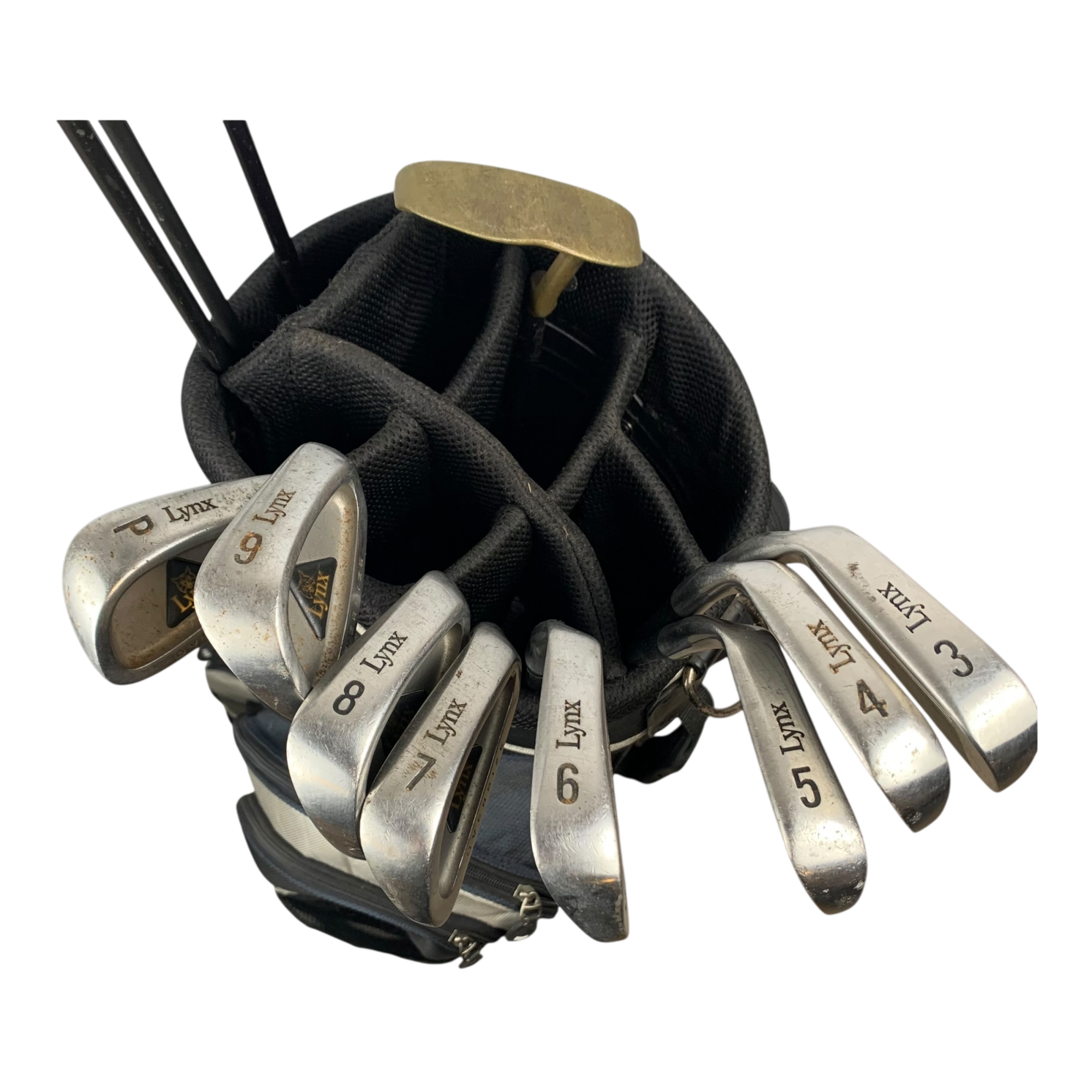 Lynx Komplet Sæt M. Bag / Flex Regular / Graphite galleri billede 2 - brugt golf udstyr i god stand