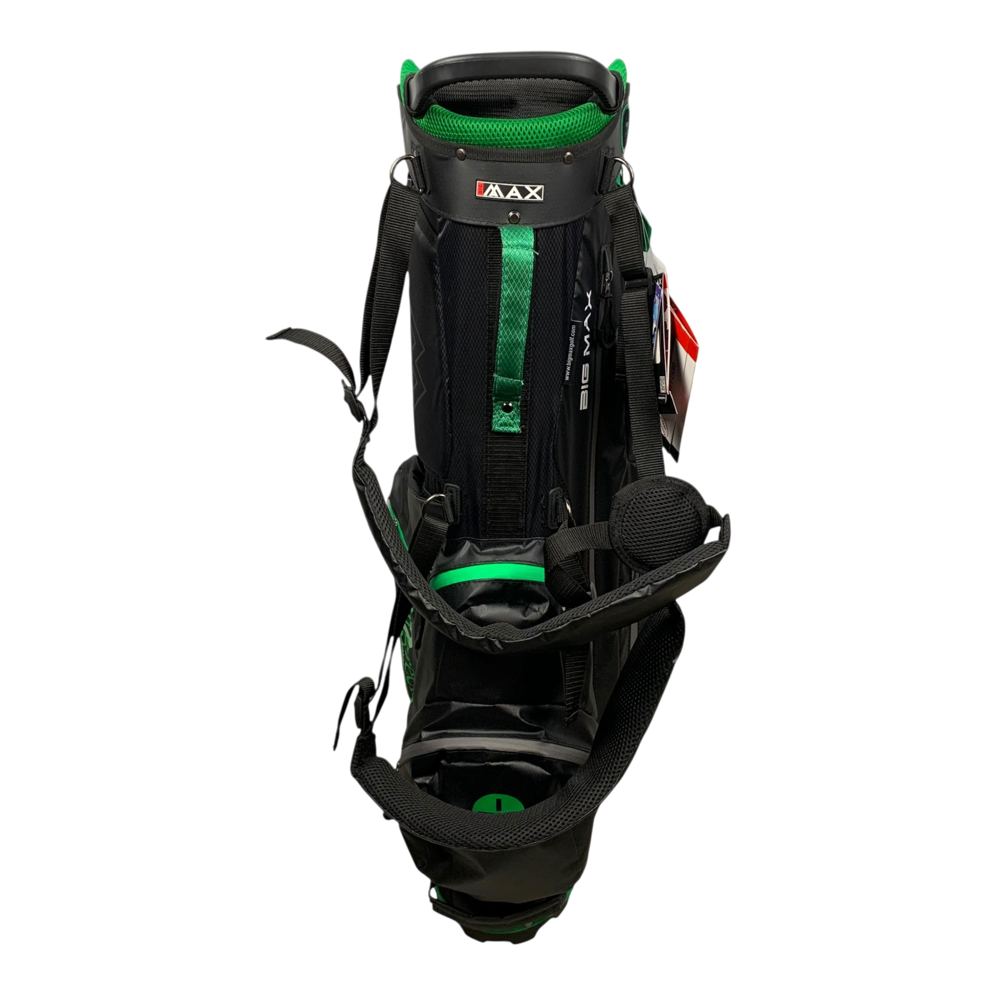 Big Max Green2Green Dry Design Stand Bag / 4-Way / Black galleri billede 2 - brugt golf udstyr i god stand