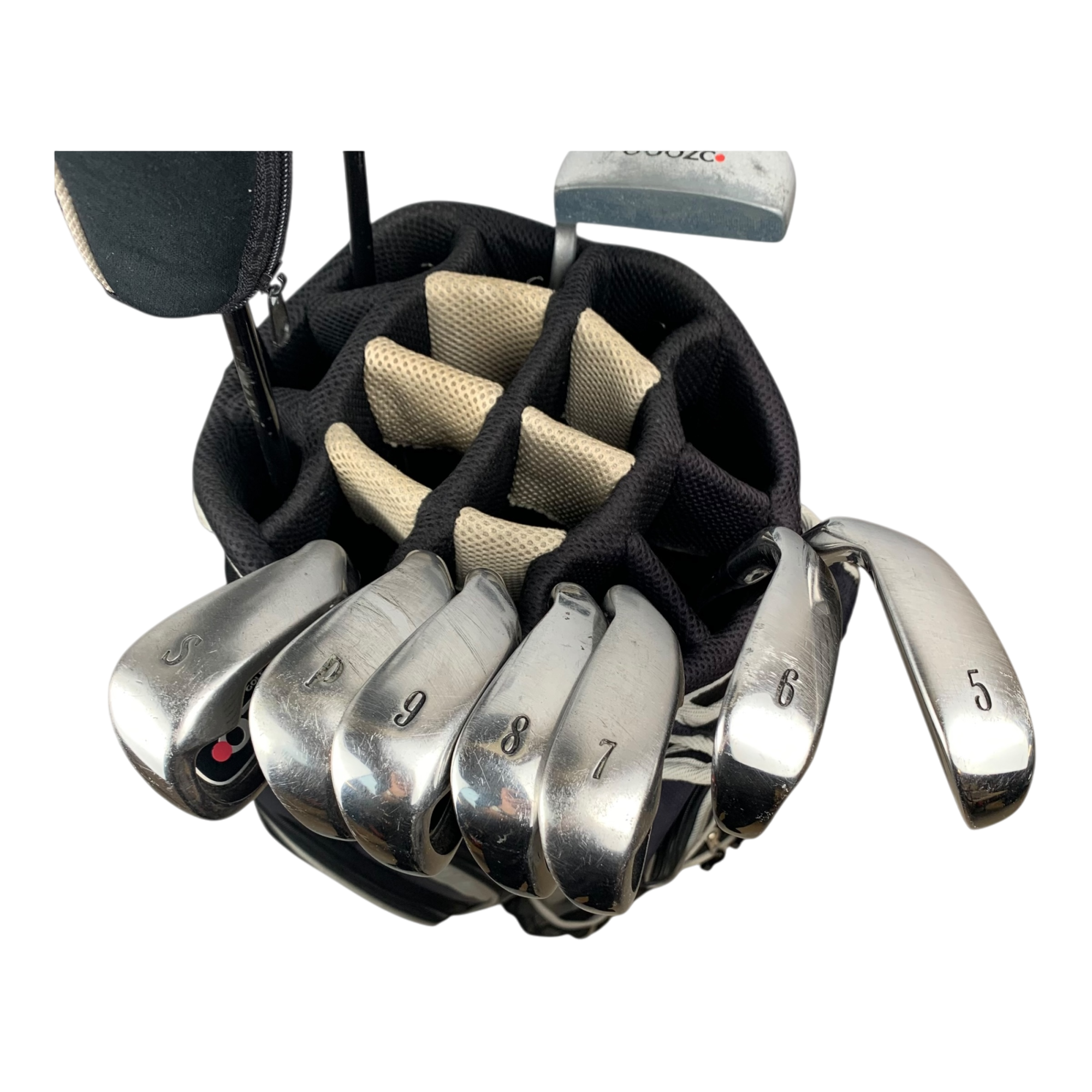 Ozone Komplet Sæt M. Bag / Flex Regular / Graphite galleri billede 2 - brugt golf udstyr i god stand