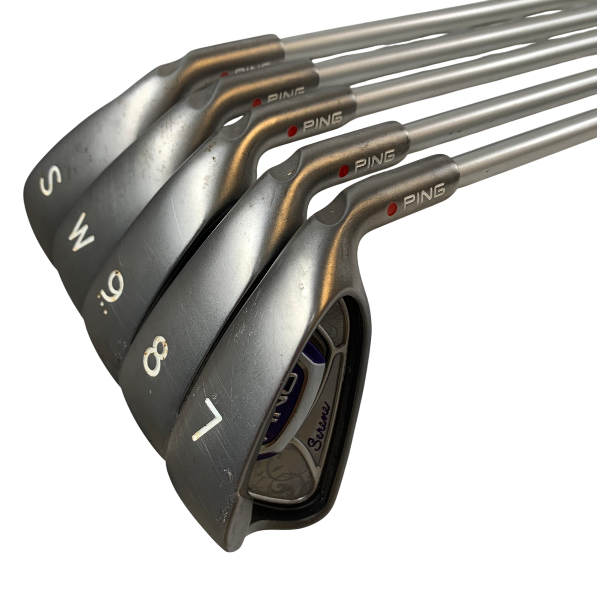 PING Serene Jernsæt / Flex Ladies / 7-SW / Grafit galleri billede 3 - brugt golf udstyr i god stand