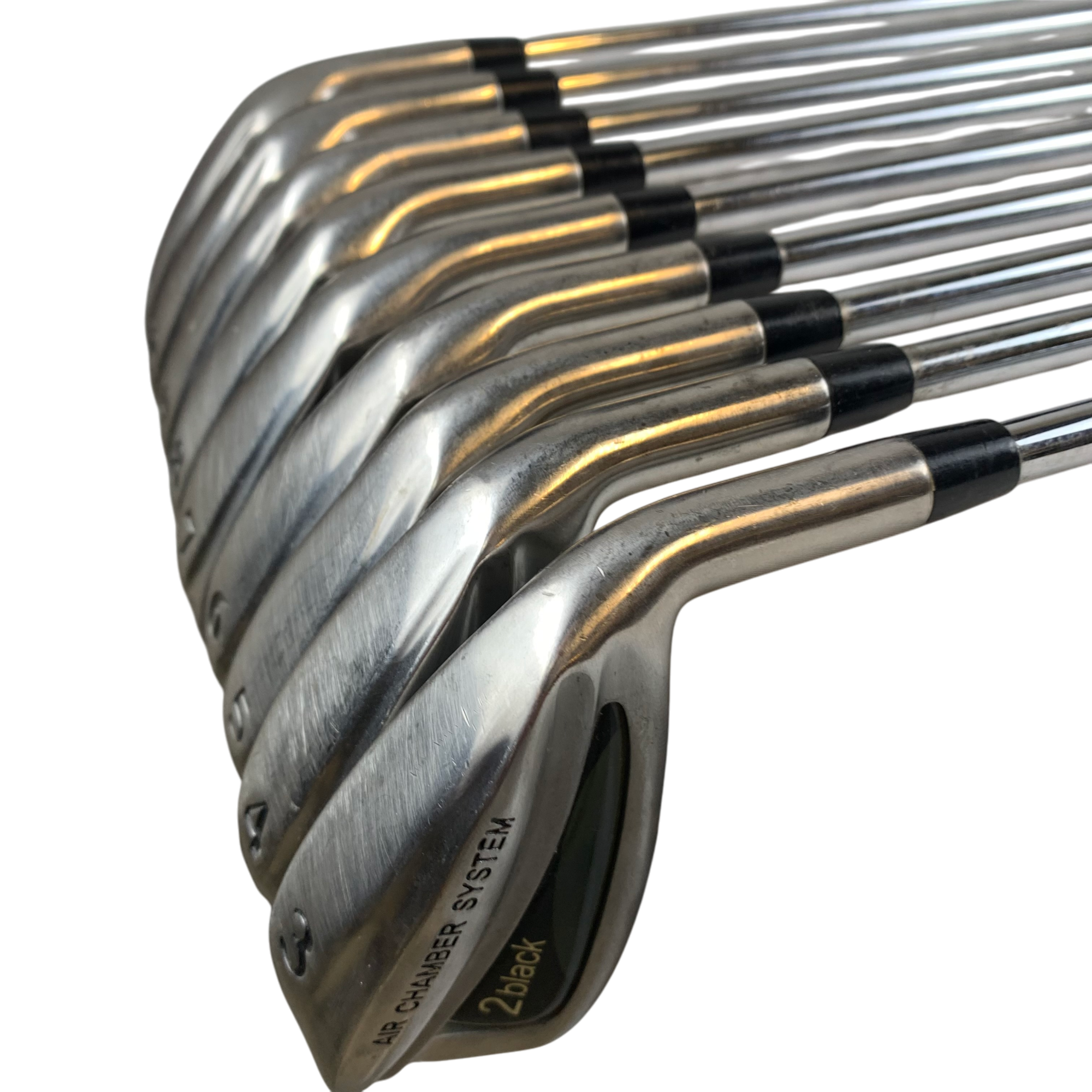 2Black Forged Jernsæt / Flex Regular / 3-SW / Stål galleri billede 3 - brugt golf udstyr i god stand