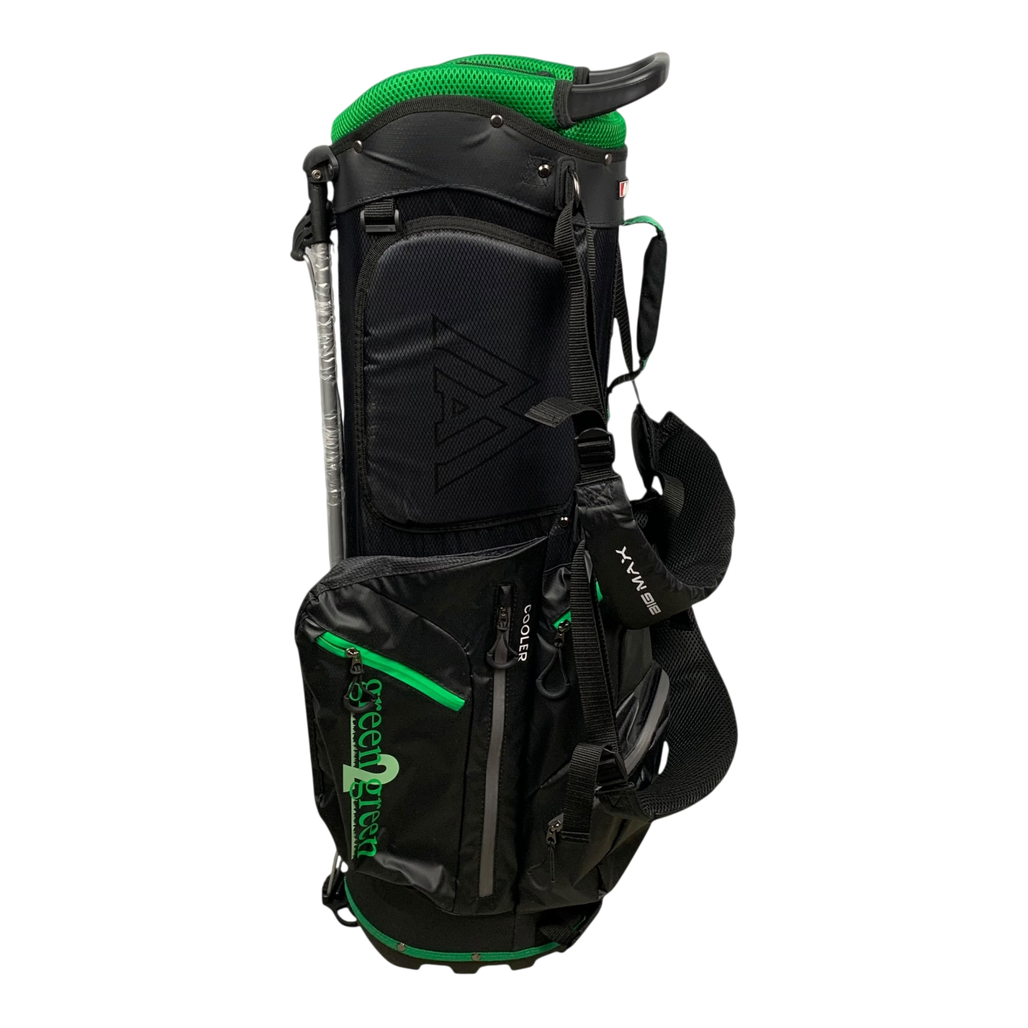 Big Max Green2Green Dry Design Stand Bag / 4-Way / Black galleri billede 3 - brugt golf udstyr i god stand