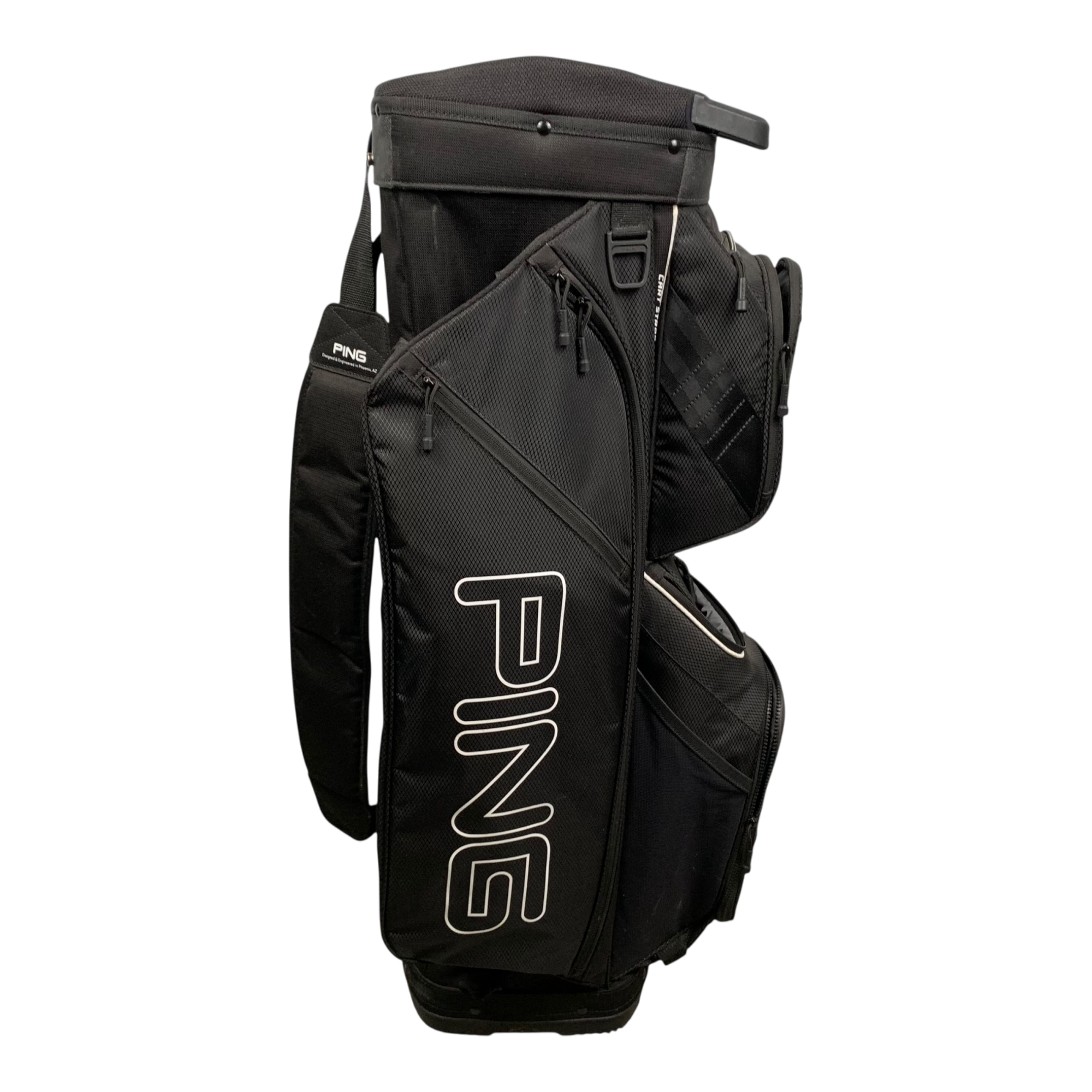 PING Traverse Cart Bag / 14-Way / Black galleri billede 3 - brugt golf udstyr i god stand