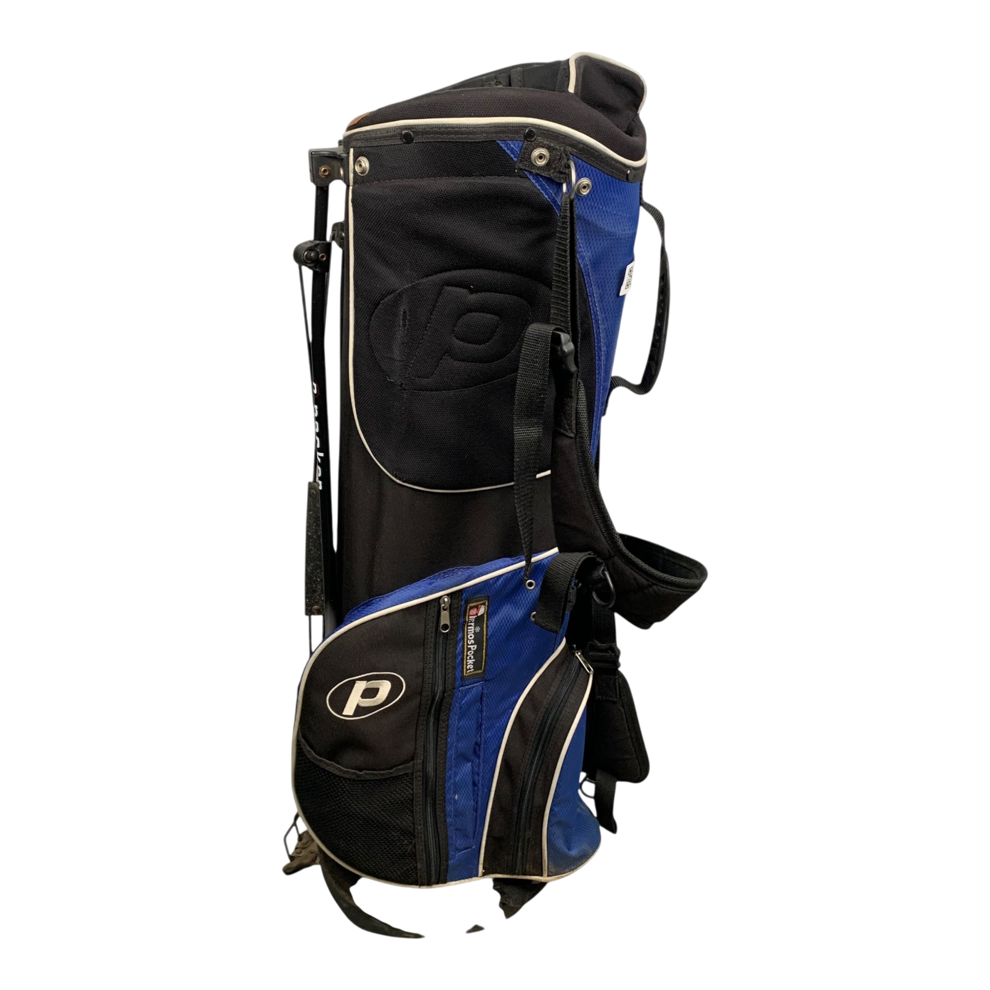 Power Bilt Stand Bag / 8-Way / Blue galleri billede 3 - brugt golf udstyr i god stand